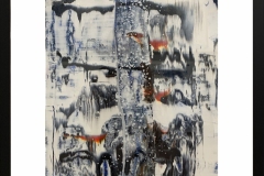 0006 Pintura abstracta con marco. Técnica mixta. Acrílico en papel. Medidas: 74 x 90 cm. $200.000