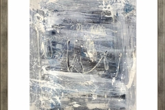 0032 Pintura abstracta con marco. Técnica mixta. Acrílico en papel. Medidas: 68 x 83 cm. $200.000