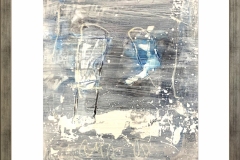 0033 Pintura abstracta con marco. Técnica mixta. Acrílico en papel. Medidas: 68 x 83 cm. $200.000