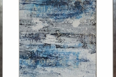 0042 Pintura abstracta con marco. Técnica mixta. Acrílico en papel. Medidas: 93 x 128 cm. $400.000