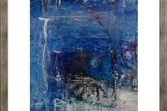0065 Pintura abstracta con marco. Técnica mixta. Acrílico en papel. Medidas: 74 x 89 cm. $200.000